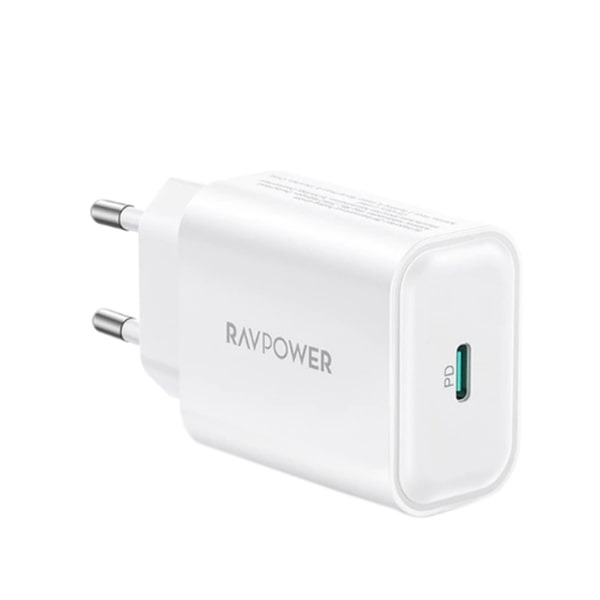  RAVPower 30W USB-C Wall Charger White  RP-PC169