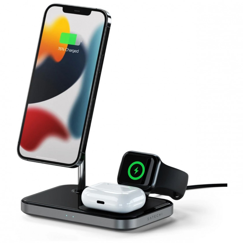    Satechi Magnetic Wireless Charging Stand 3  1,  ST-WMCS3M
