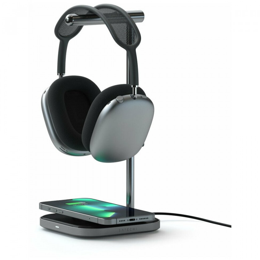       Satechi 2-in-1 Headphone Stand with Wireless Charger   ST-UCHSMCM