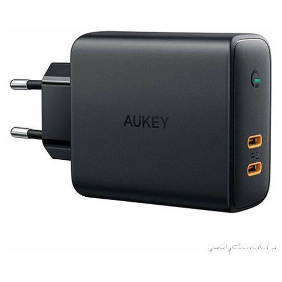   Aukey Dual-Port 2 USB-C, PD, 36  PA-D2 Black 