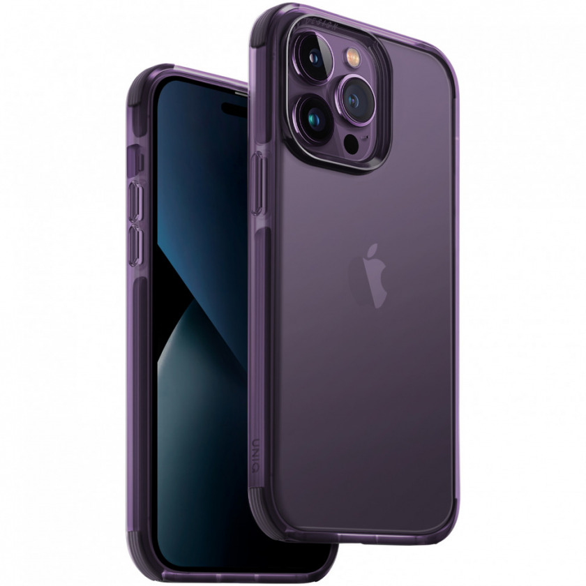  Uniq Combat Antifingerpint  iPhone 14 Pro Max Purple  COMPUR