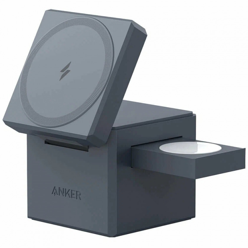    Anker Cube with MagSafe 3 in 1 Wireless Charger 2.5A Black  Y1811G11