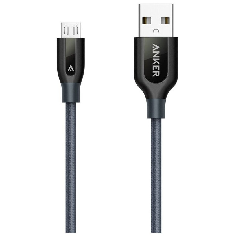  Anker Powerline+ USB to MicroUSB 0.9 . Grey  A8142HA1