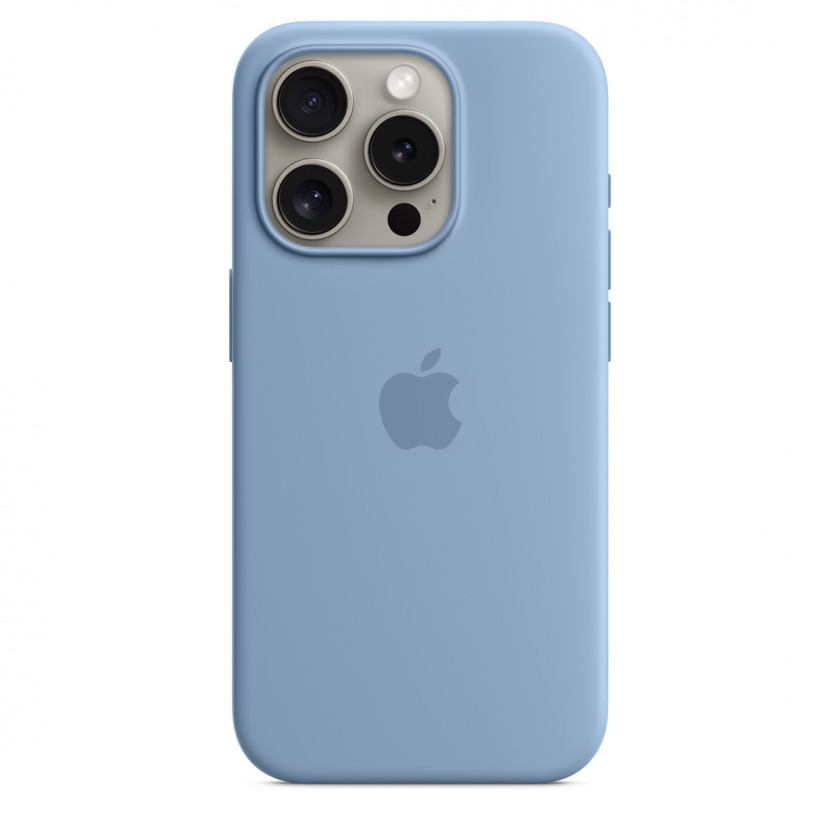   Apple Silicone Case with MagSafe  iPhone 15 Pro Winter Blue - MT1L3ZM/A