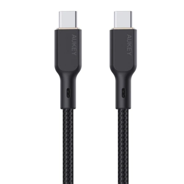  Aukey Circlet Blink 100W Aramid Fiber Core USB-C to USB-C 1  Black  B-KCC101