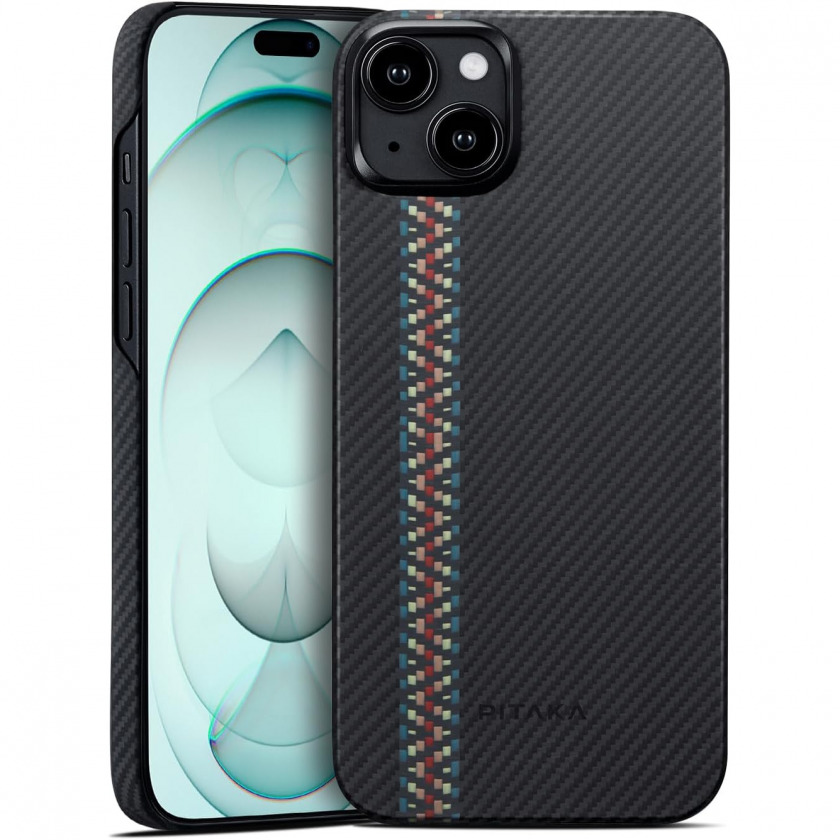  Pitaka Slim Fit Magnetic MagEZ Case 4 600D Rhapsody  iPhone 15 /-  MCI15-01300100