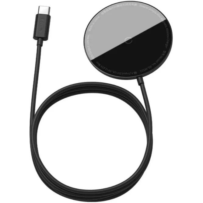    Baseus Simple Mini Magnetic Wireless Charger Black  WXJK-F01