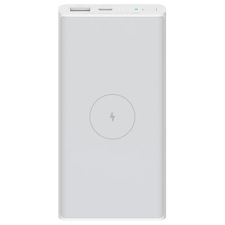     Xiaomi 10W Wireless Power Bank 10000 3A/1USB/1USB-C/1Qi/10000mAh White  WPB15PDZM