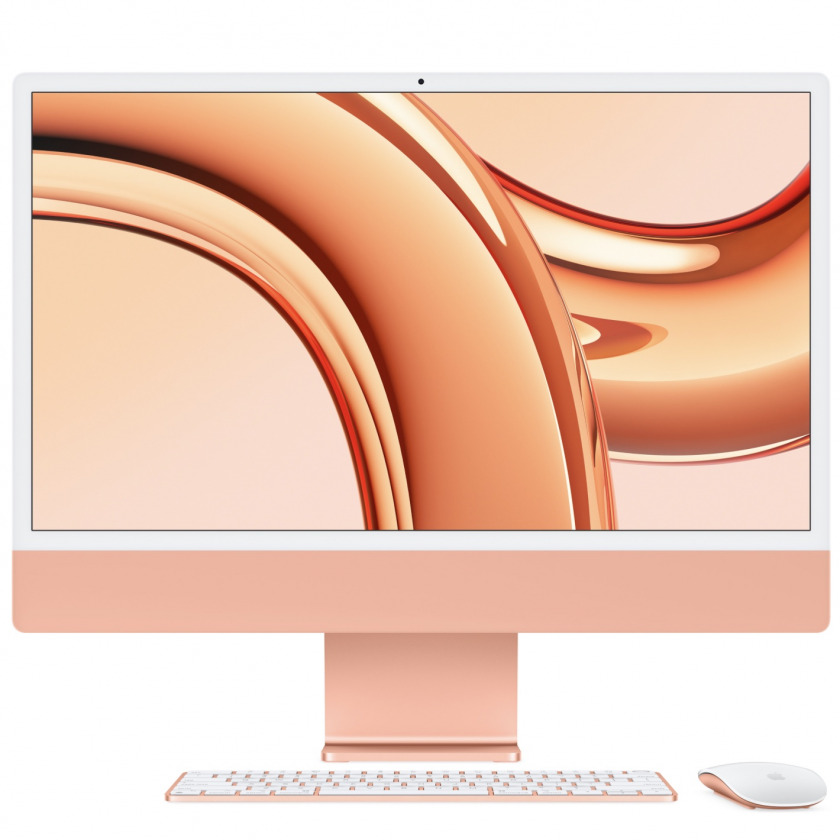  Apple iMac 24&quot; Late 2023 (Apple M3 8-core/4480x2520/16GB/ 512GB SSD/ Apple graphics 10-core/macOS) Orange 