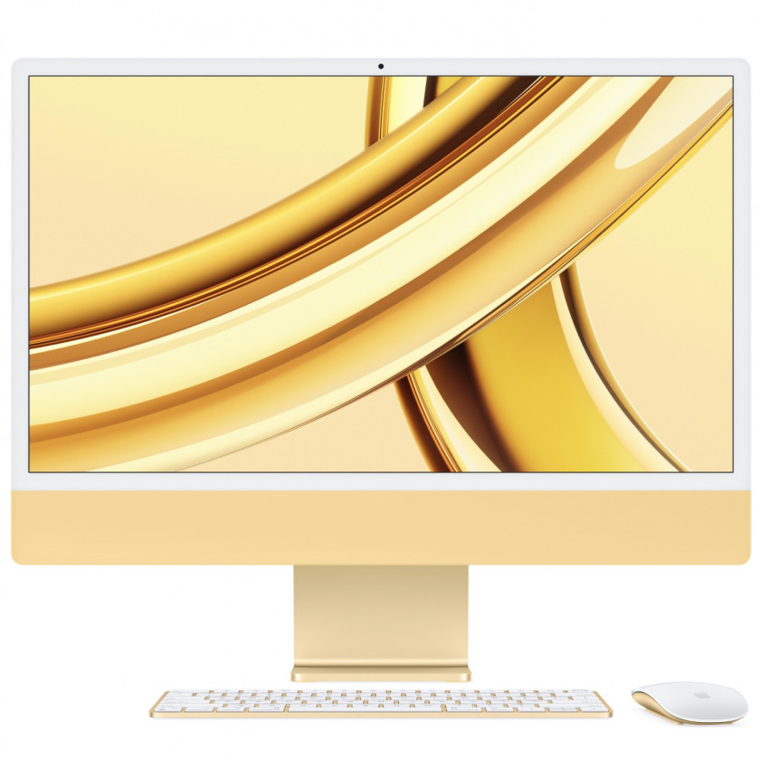  Apple iMac 24&quot; Late 2023 (Apple M3 8-core/4480x2520/8GB/ 512GB SSD/ Apple graphics 10-core/macOS) Yellow  Z19G