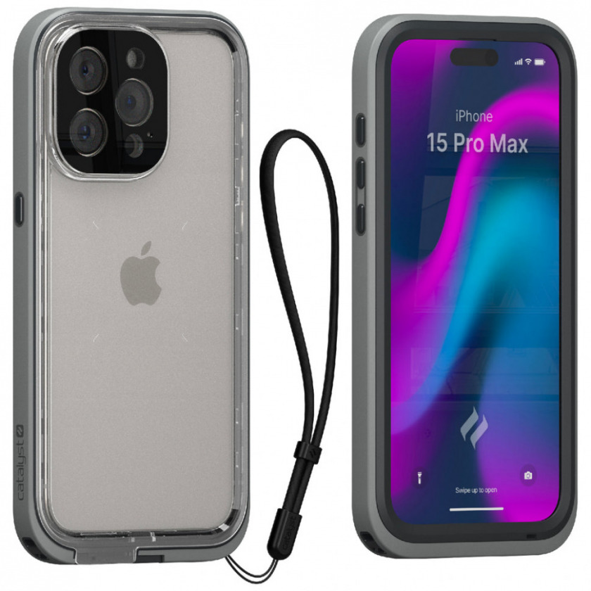   Catalyst Total Protection Case  iPhone 15 Pro Max Titanium Gray  CATIPHO15GRYLP