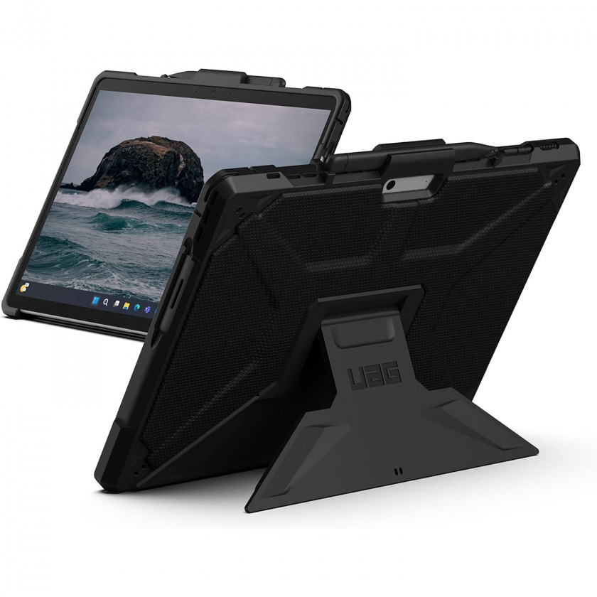 - UAG Aluminum Stand Case Metropolis Black  Microsoft Surface Pro 8/9  UAG-SFPRO9-BK