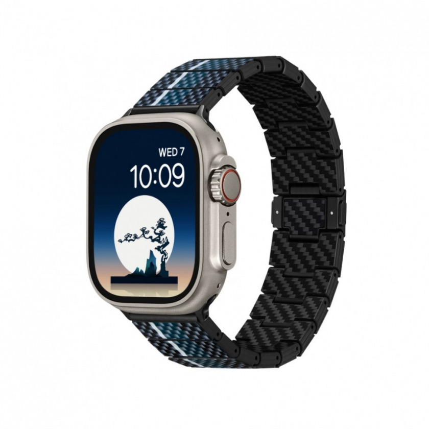   Pitaka Carbon Fiber Watch Band  Apple Watch 38/40/41/42/44/45/49  Moon AWB2306