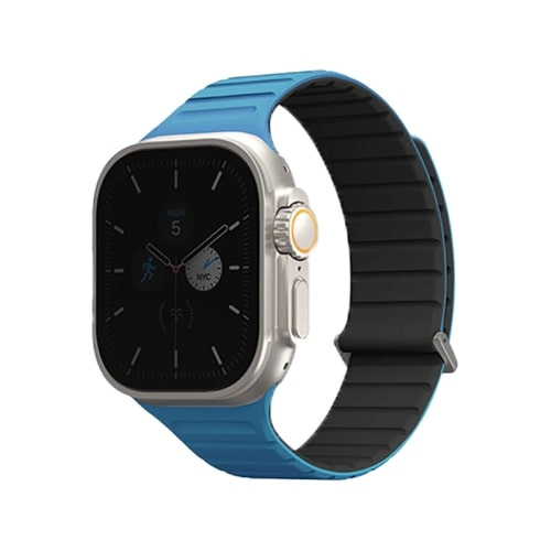   Uniq REVIX EVO Silicone Strap  Apple Watch 42/44/45/49 PACDFIC BLUE/BLACK / 49MM-REVEPCBLUBLK