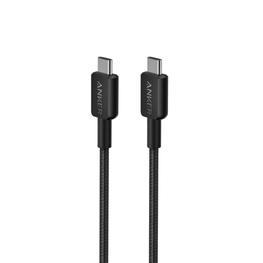  Anker 322 USB-C to USB-C 0.9  Black  A81F5G11/A81F5H11