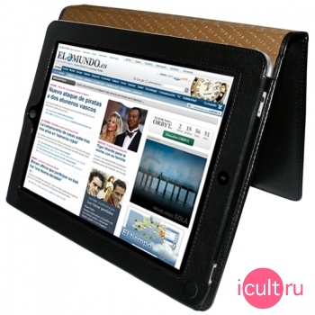   Piel Frama iPad magnetic Case Black/Tan ()  iPad