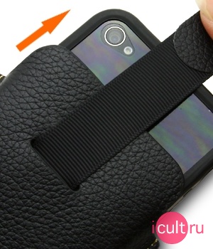 ����� Melkco iCaller Pouch Type for Apple iPhone 4 (Black LC) APIPO4LCIC1BKLC