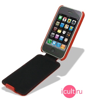  Melkco Leather Case for Apple iPhone 3G / 3G S - Jacka Type (Crocodile Print Pattern - Red) 