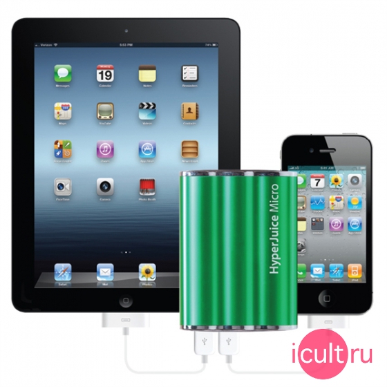 ����������� ����������� HyperMac HyperJuice Micro Green ������� HJ36-GREEN