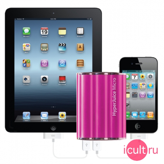 ����������� ����������� HyperMac HyperJuice Micro Pink ������� HJ36-PINK
