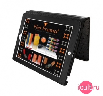 Piel Frama iPad 2 magnetic Case Ostrich (������) black ��� iPad 2