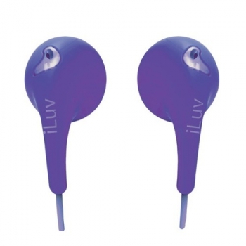  iLuv Bubble Gum 2 Stereo Earphones Purple  IEP205PUR