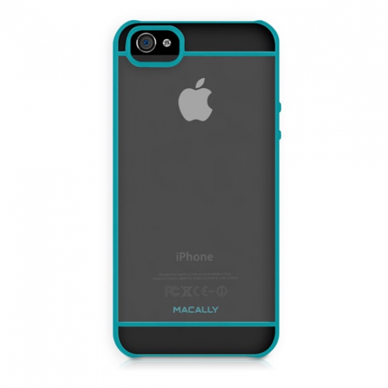  Macally See Through Hard Shell Case Turquoise  iPhone 5/SE   CURVET-P5