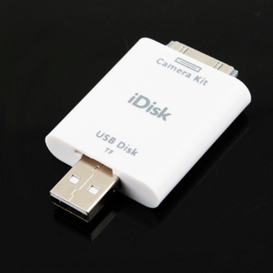  iDisk USB Camera Connection Kit for iPad Micro SD/TF Card Reader