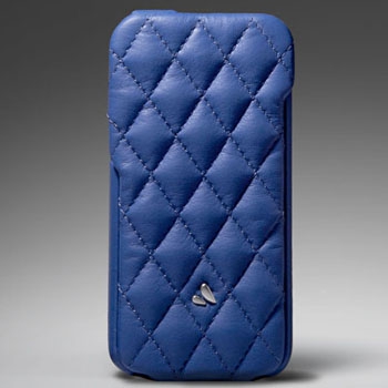  - Vaja Matelasse Leather Case Nautical Blue  iPhone 5/SE  cap526isNN