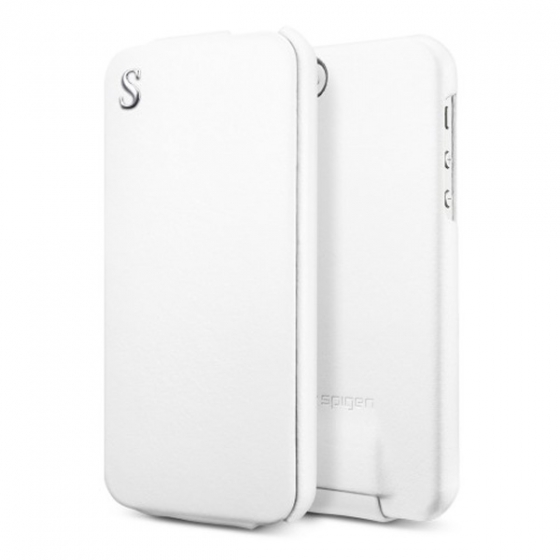  - SGP Leather Case illuzion Legend White  iPhone 5/SE  SGP09649/SGP10258