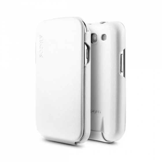  - SGP Leather Case Argos Series White  Samsung Galaxy S3  SGP09265