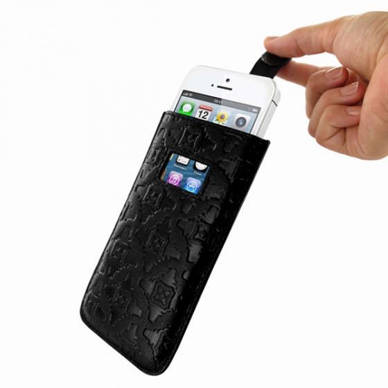   Piel Frama Pull Style Case Black  iPhone 5/SE  U598