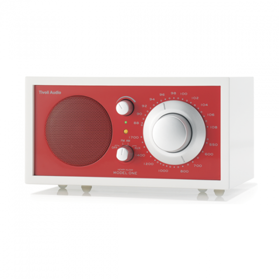   Tivoli Audio Model One Radio Frost White Red /