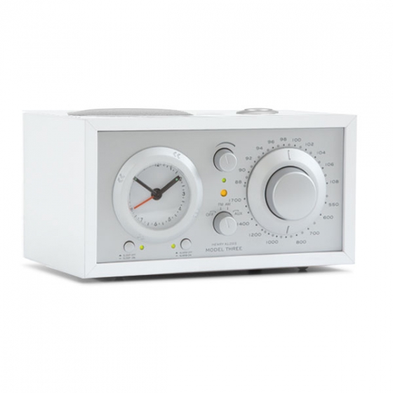   Tivoli Audio Model Three Clock Radio White/Silver /