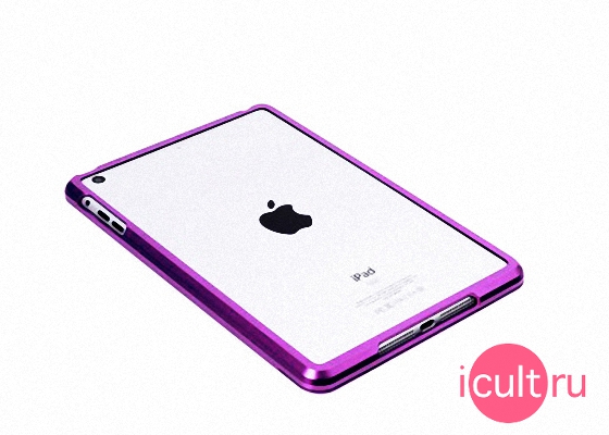 iPad mini aluminium bumper case purple