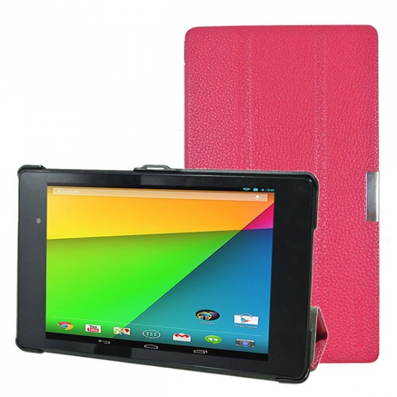 Чехол-подставка KaysCase SlimBook Leather Case Hot Pink для Google Nexus 7&quot; II 2013 розовый A-GN7-2ND-SLIM-HPINK