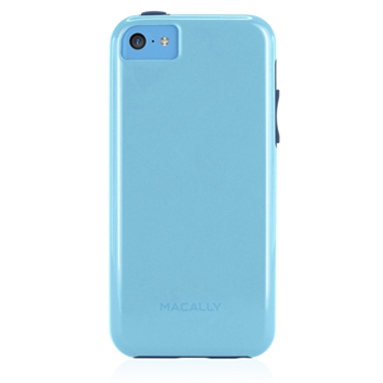 Чехол Macally Flexible Protective Case Blue для iPhone 5C голубой FLEXFITP6-BL