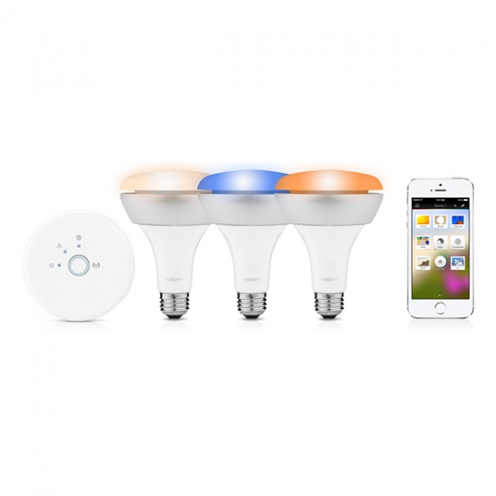     +  Philips Hue BR30 8W/E26 3 .  iOS/Android   432278