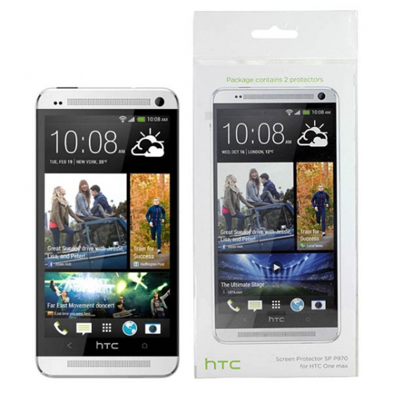 Комплект защитных пленок HTC Screen Protector SP P970 для HTC One Max глянцевые 66H00134-00M