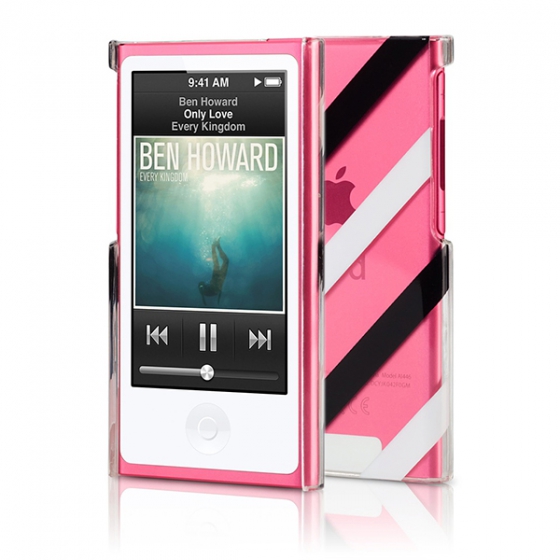 Чехол Griffin Exposed Case Stripes для iPod Nano 7G прозрачный рисунок RE35939