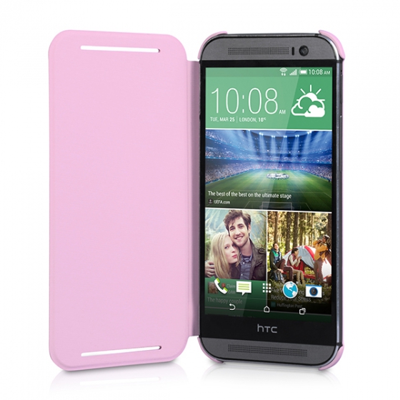 Чехол HTC HC V941 Flip Case Pink для HTC One M8 розовый 99H11441-00