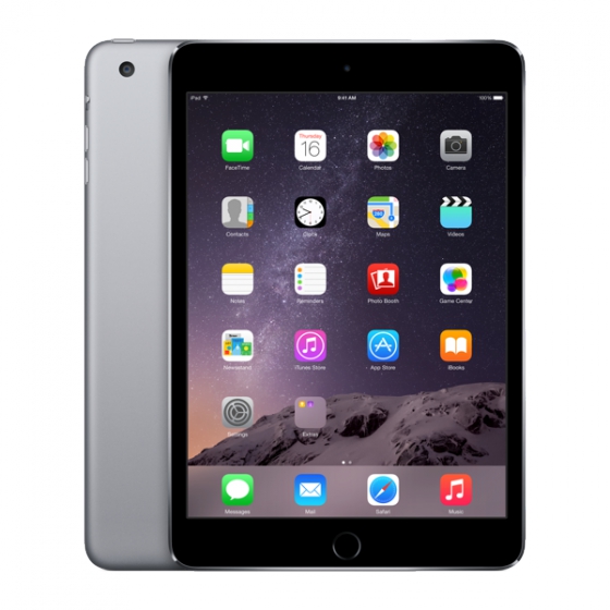   Apple iPad mini 3 16GB Wi-Fi + Cellular (4G) Space Gray - MH3E2