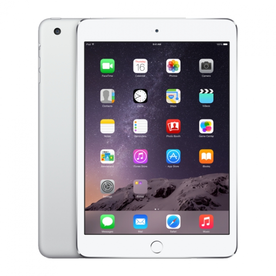   Apple iPad mini 3 64GB Wi-Fi + Cellular (4G) Silver  MH382