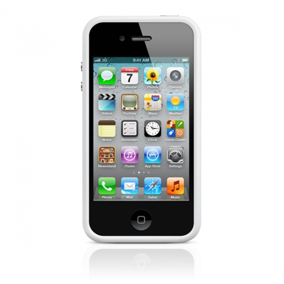 MC668 �����-������ Apple iPhone 4 Bumper White ��� iPhone 4/4S ����� (�����)