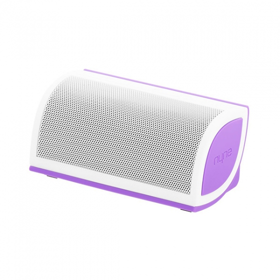    Nyne Mini Portable Bluetooth Speaker White/Purple /