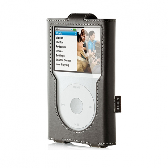 ������� ����� Belkin Leather Sleeve Chocolate ��� iPod Classic ���������� F8Z205eaBRN