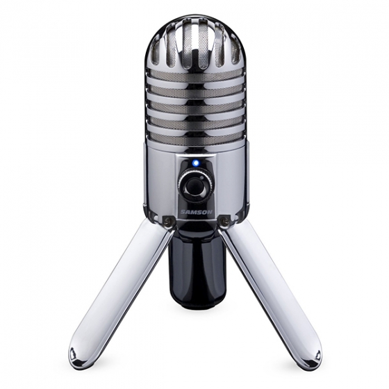   Samson Meteor Mic USB Studio Microphone Chrome 
