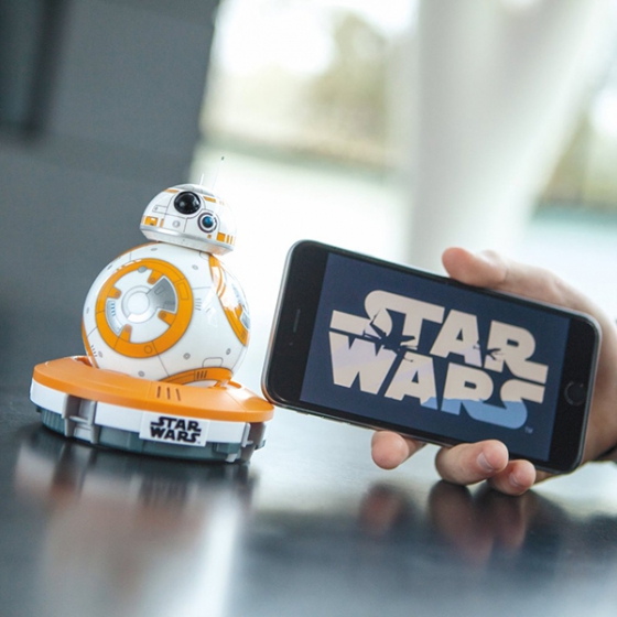 Робот Sphero Star Wars Droid BB-8 для iOS/Android устройств белый/оранжевый R001ROW