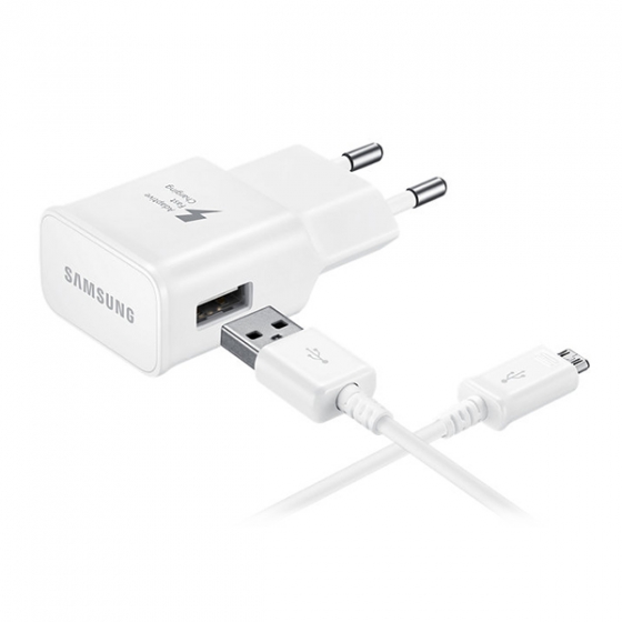   +  Micro USB Samsung Adaptive Fast Charging 2 White  EP-TA20EWEUGRU