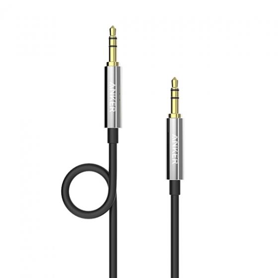 Аудио кабель Anker 3.5mm Premium Auxiliary Audio Cable 1.2 метра Black черный A7123011 / A7123091